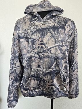 Akimbo Hoodie Men's SZ XXL Realtree Edge Camo Boxy Streetwear Hunting Pullover